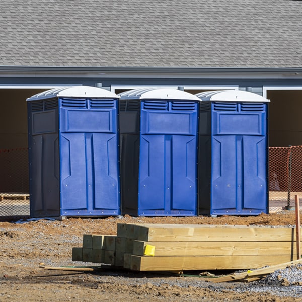 how can i report damages or issues with the portable toilets during my rental period in Boulder Junction WI